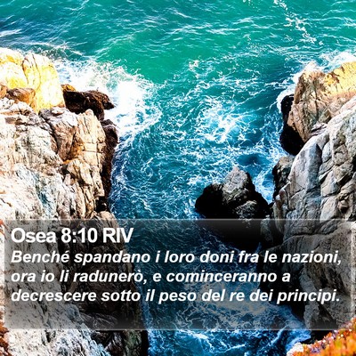 Osea 8:10 RIV Bible Verse Image