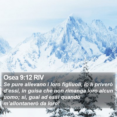 Osea 9:12 RIV Bible Verse Image