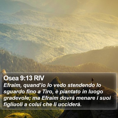 Osea 9:13 RIV Bible Verse Image