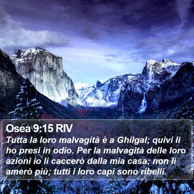 Osea 9:15 RIV Bible Verse Image