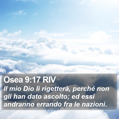 Osea 9:17 RIV Bible Verse Image