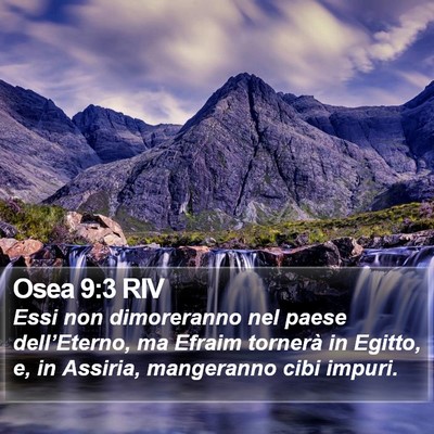 Osea 9:3 RIV Bible Verse Image