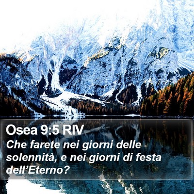 Osea 9:5 RIV Bible Verse Image