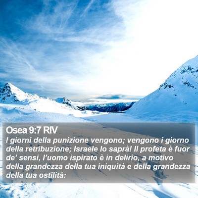 Osea 9:7 RIV Bible Verse Image