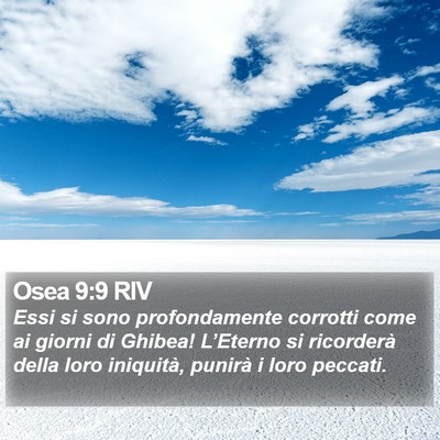 Osea 9:9 RIV Bible Verse Image