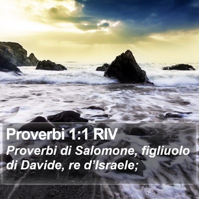 Proverbi 1:1 RIV Bible Verse Image