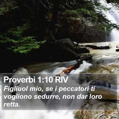 Proverbi 1:10 RIV Bible Verse Image