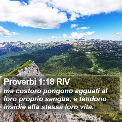 Proverbi 1:18 RIV Bible Verse Image