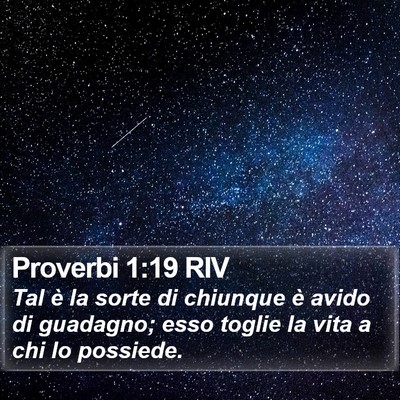 Proverbi 1:19 RIV Bible Verse Image