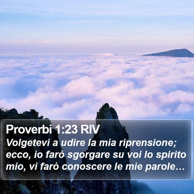 Proverbi 1:23 RIV Bible Verse Image