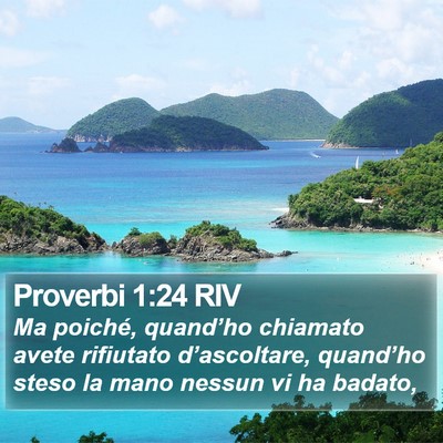 Proverbi 1:24 RIV Bible Verse Image