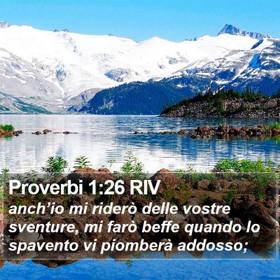 Proverbi 1:26 RIV Bible Verse Image