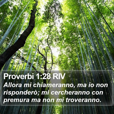 Proverbi 1:28 RIV Bible Verse Image