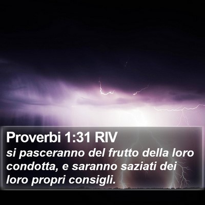 Proverbi 1:31 RIV Bible Verse Image
