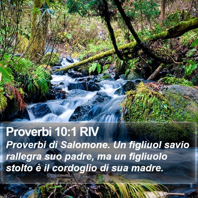 Proverbi 10:1 RIV Bible Verse Image