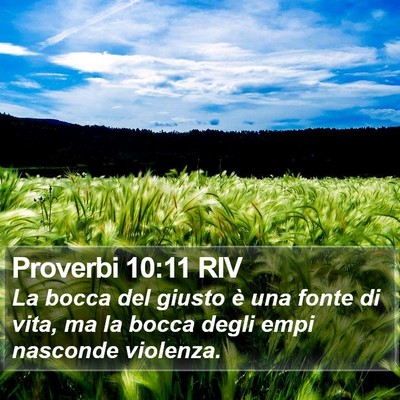 Proverbi 10:11 RIV Bible Verse Image