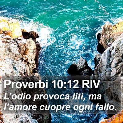 Proverbi 10:12 RIV Bible Verse Image