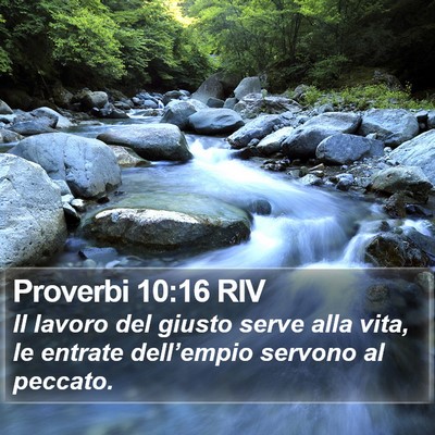 Proverbi 10:16 RIV Bible Verse Image