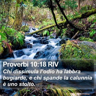 Proverbi 10:18 RIV Bible Verse Image