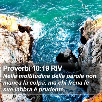 Proverbi 10:19 RIV Bible Verse Image