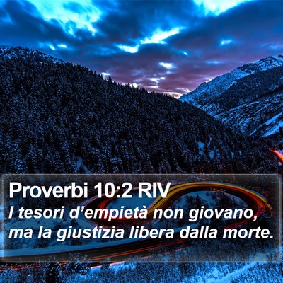 Proverbi 10:2 RIV Bible Verse Image