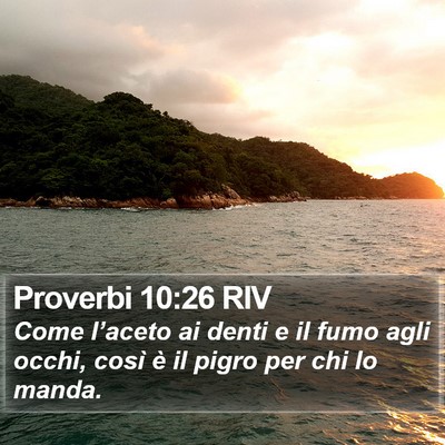 Proverbi 10:26 RIV Bible Verse Image