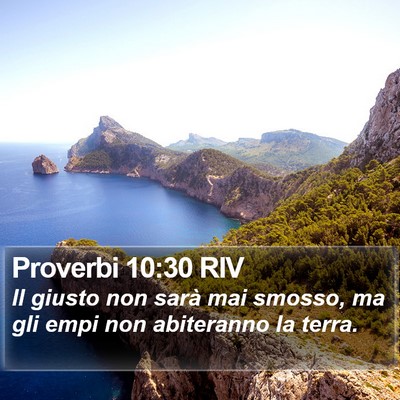 Proverbi 10:30 RIV Bible Verse Image