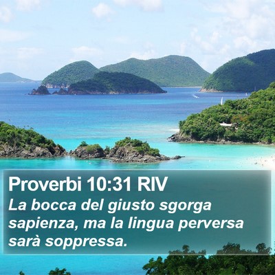 Proverbi 10:31 RIV Bible Verse Image