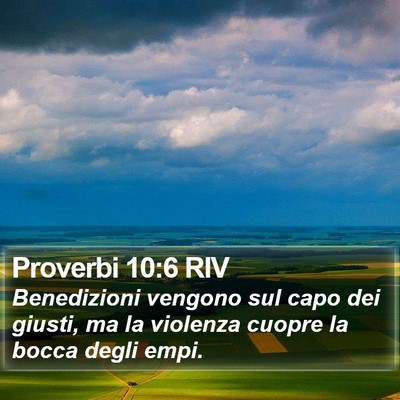 Proverbi 10:6 RIV Bible Verse Image