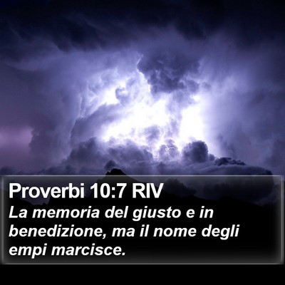 Proverbi 10:7 RIV Bible Verse Image