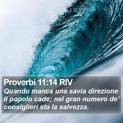 Proverbi 11:14 RIV Bible Verse Image