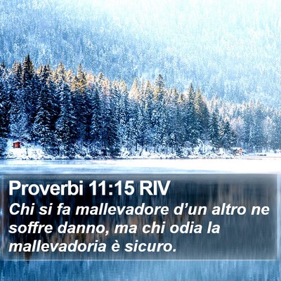 Proverbi 11:15 RIV Bible Verse Image