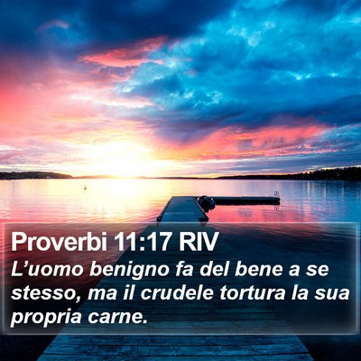 Proverbi 11:17 RIV Bible Verse Image