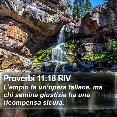 Proverbi 11:18 RIV Bible Verse Image