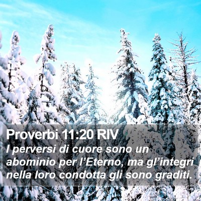 Proverbi 11:20 RIV Bible Verse Image