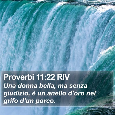 Proverbi 11:22 RIV Bible Verse Image