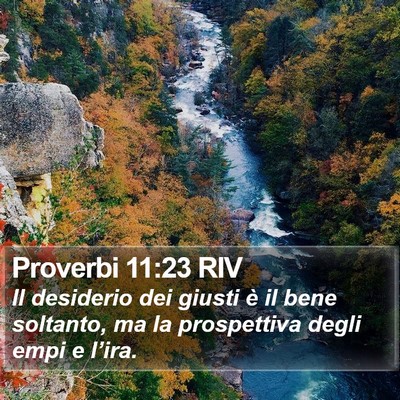 Proverbi 11:23 RIV Bible Verse Image