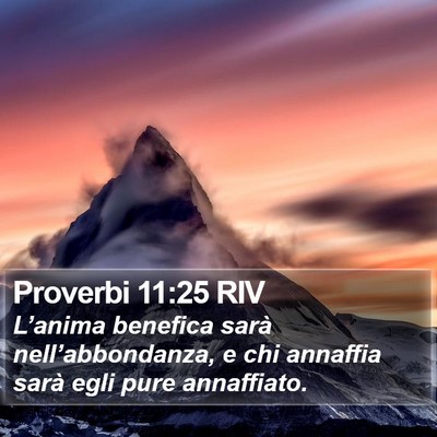 Proverbi 11:25 RIV Bible Verse Image
