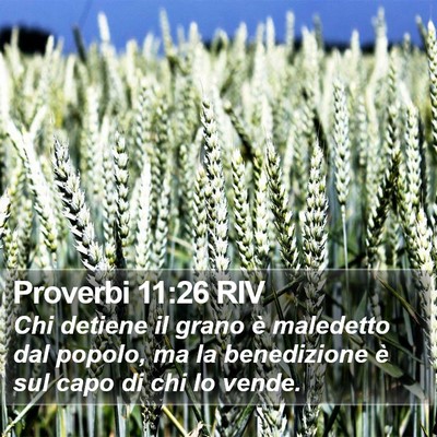 Proverbi 11:26 RIV Bible Verse Image