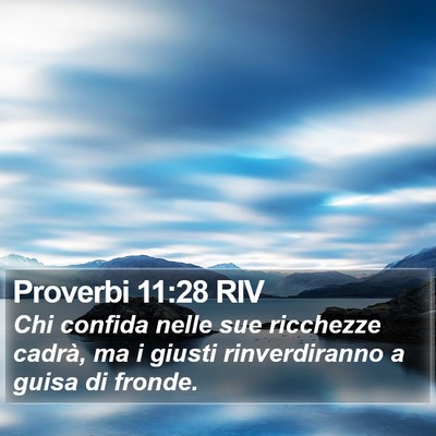 Proverbi 11:28 RIV Bible Verse Image