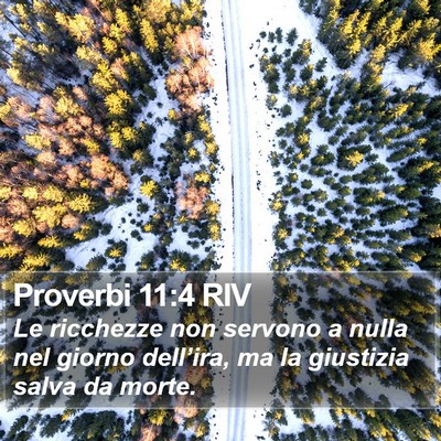 Proverbi 11:4 RIV Bible Verse Image