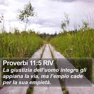 Proverbi 11:5 RIV Bible Verse Image