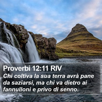 Proverbi 12:11 RIV Bible Verse Image