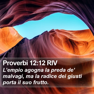 Proverbi 12:12 RIV Bible Verse Image