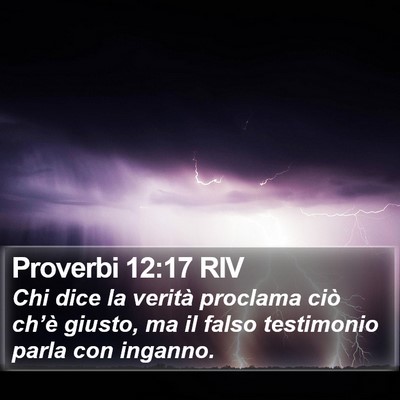 Proverbi 12:17 RIV Bible Verse Image