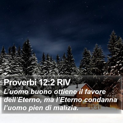 Proverbi 12:2 RIV Bible Verse Image