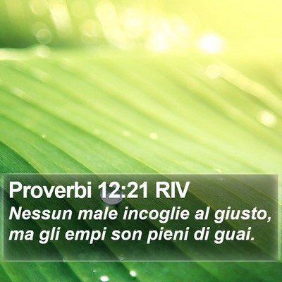 Proverbi 12:21 RIV Bible Verse Image