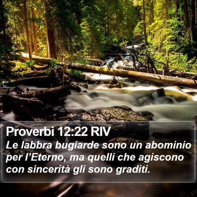 Proverbi 12:22 RIV Bible Verse Image