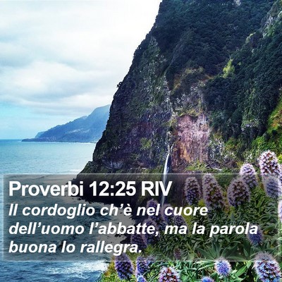 Proverbi 12:25 RIV Bible Verse Image
