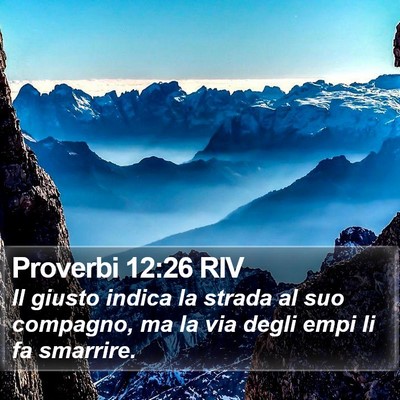 Proverbi 12:26 RIV Bible Verse Image